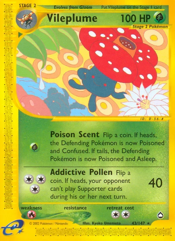 Producto - Vileplume (43/147) [Aquapolis]
