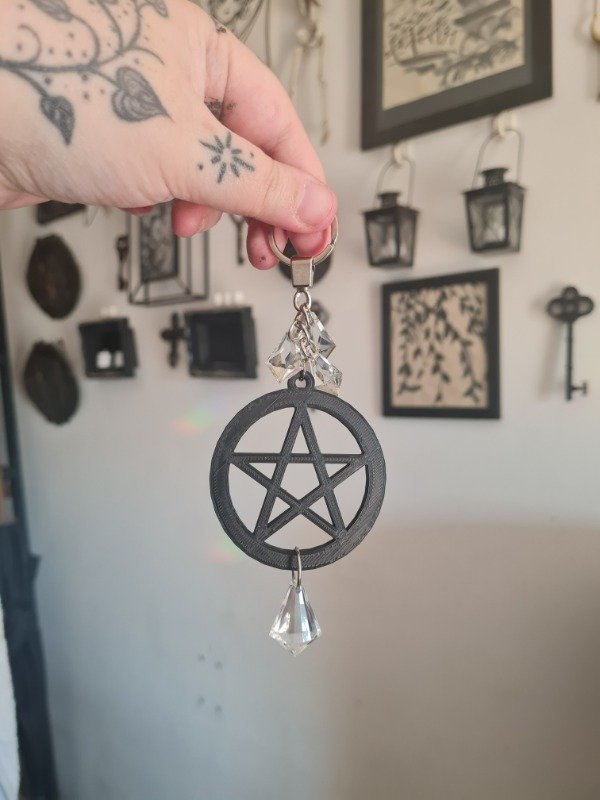 Producto - Llavero Pentagrama Negro