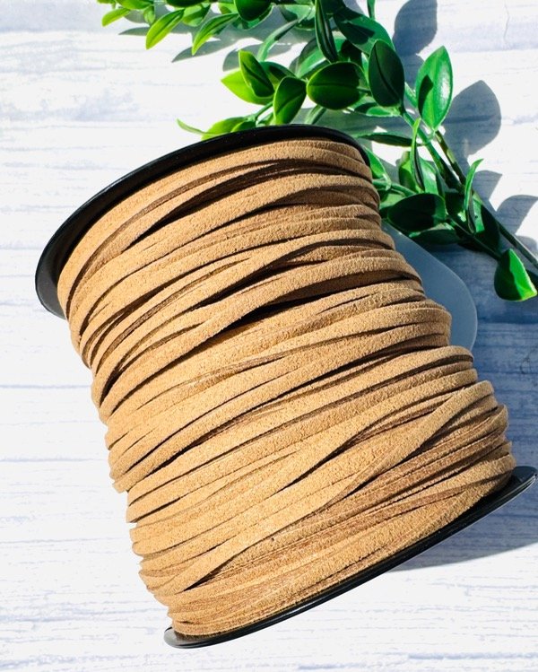 Producto - CORDÓN GAMUZA MARRON CLARO 3MM