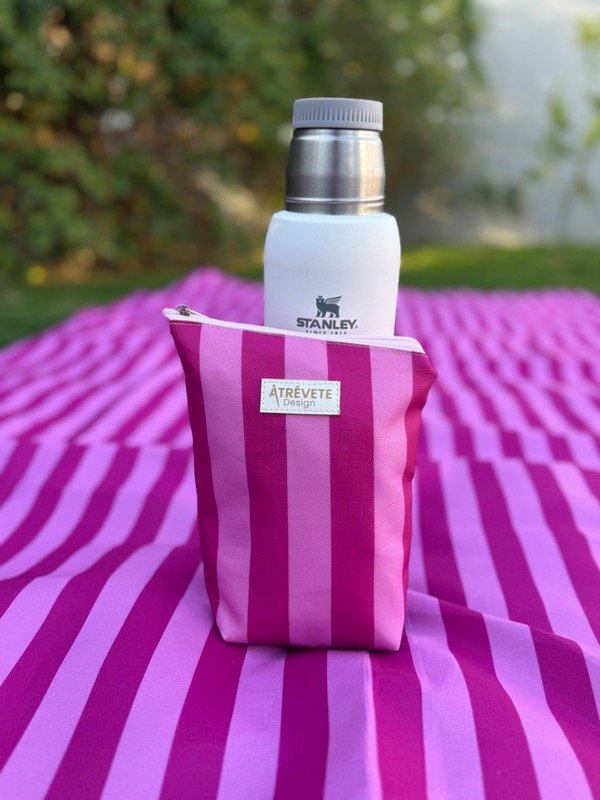 Producto - Yerbero Xl - rayado fucsia y rosa