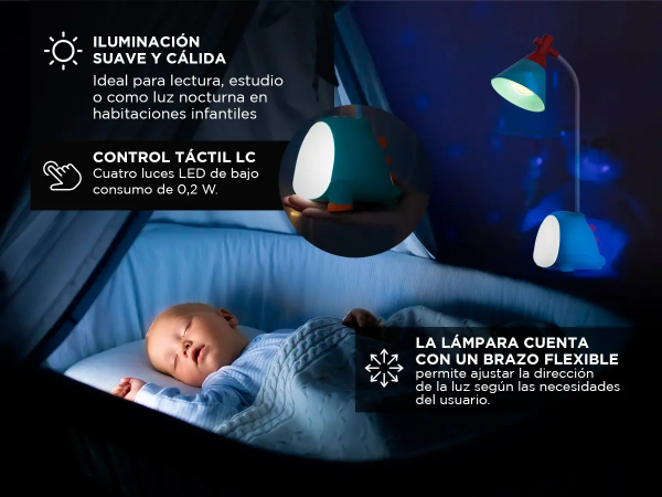 Producto - Lámpara De Escritorio Dinosaurios Con Luz Nocturna -Gadnic - 3