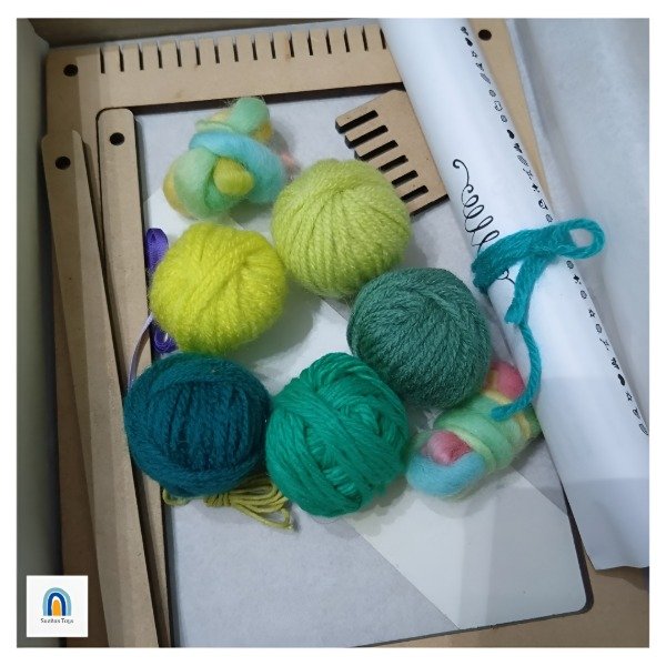 Producto - Kit Telar TAPIZ Paleta Verdes