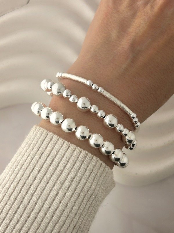 Producto - PULSERA DE PLATA DE BOLITAS 0218