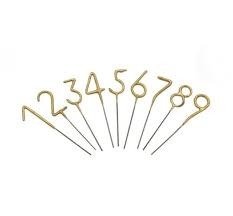 Producto - VELA SPARKLES NUMERO DORADA