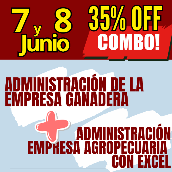 Producto - COMBO 2 CURSOS: Administración Ganadera + Gestión Agropecuaria con Excel