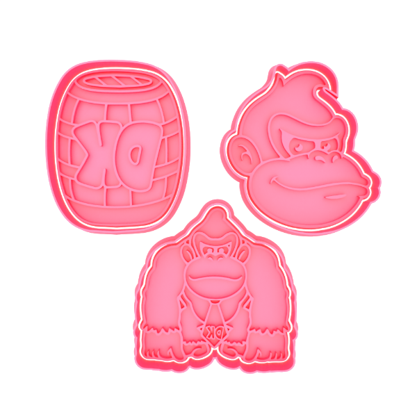 Producto - Set x 3 Cortante con Stamp Donkey Kong - 0