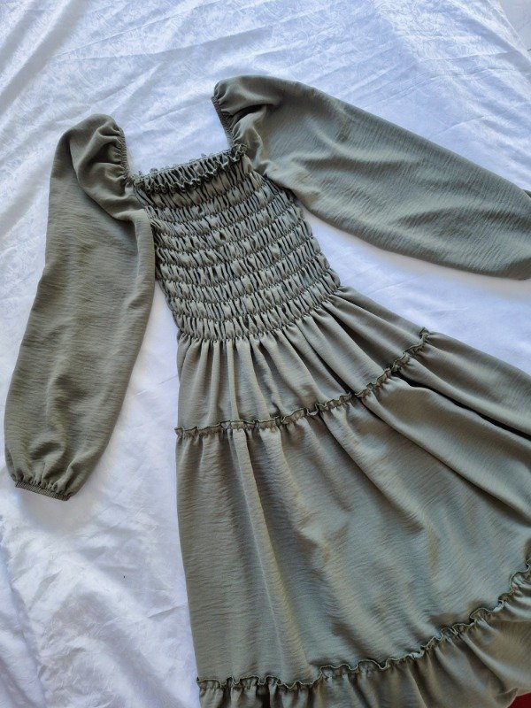 Producto - Vestido Verde Volados