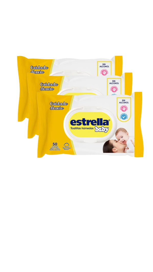 Producto - PACK X 3Toallitas Húmedas Estrella