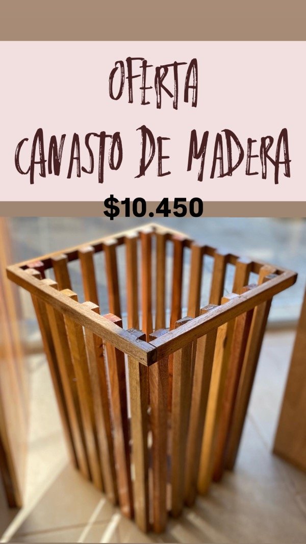 Producto - CANASTO DE MADERA