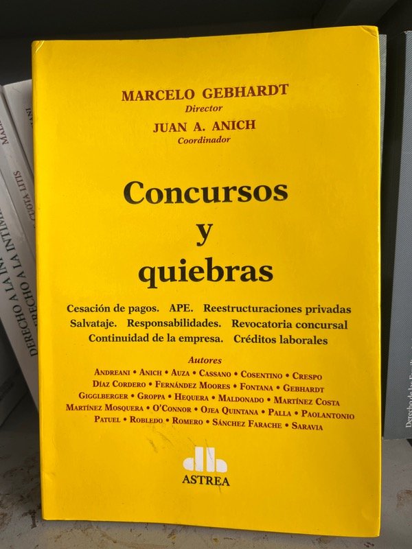 Producto - Concursos y quiebras . Gebhardt