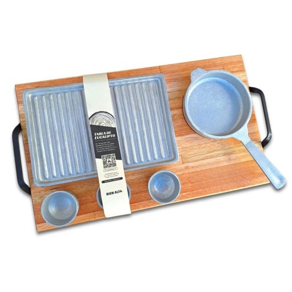 Producto - Set completo aluminio parrillero Premium 50 CM x 30CM