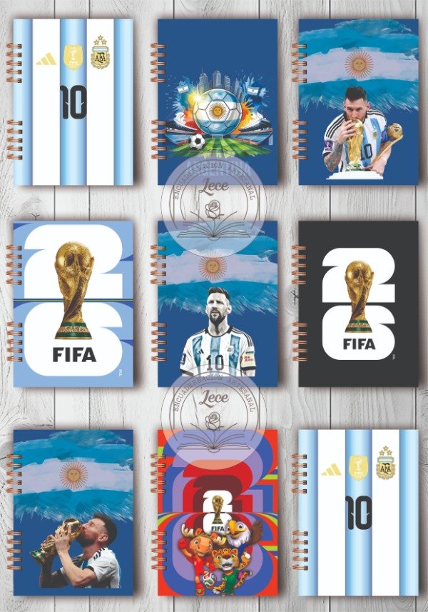 Producto - Pack imprimible Agenda y Cuadernillos Mundial 2026 (Horarios Argentina)