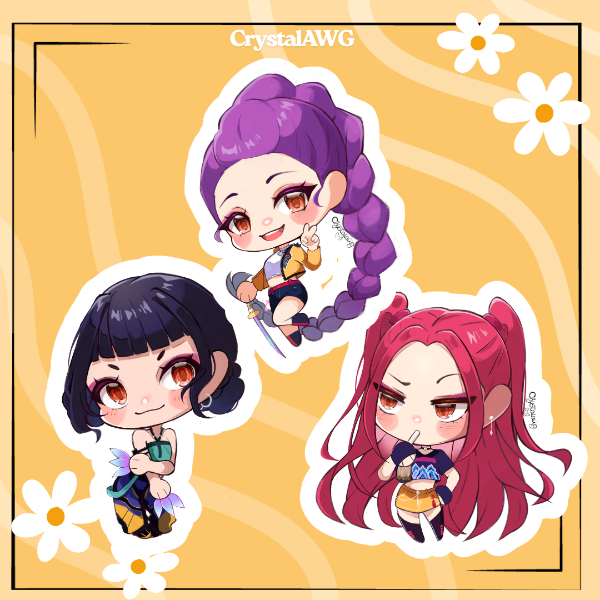 Producto - Stickers Kpop Demon Hunters (x unidad)