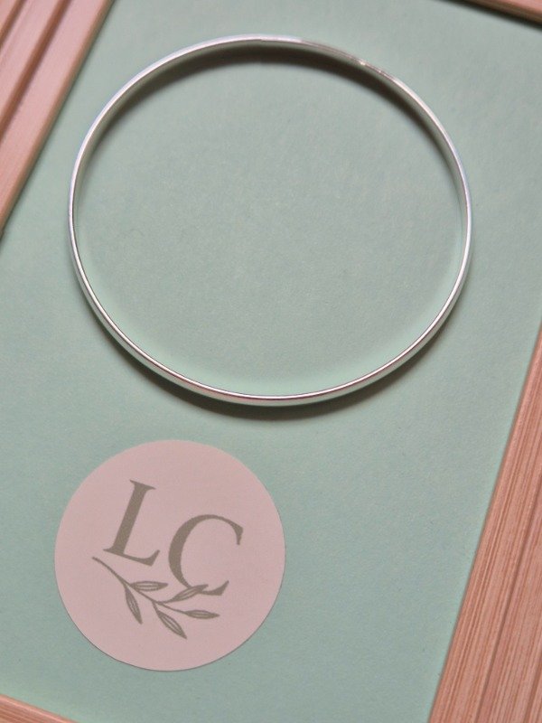 Producto - Pulsera esclava blanca 70mm 3mm