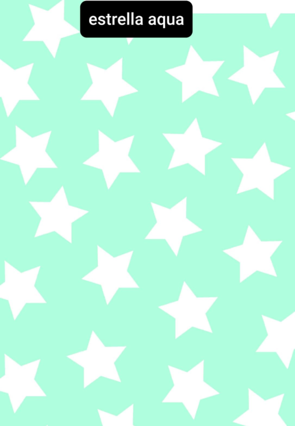 Producto - Gabardina Estampada Estrella Aqua