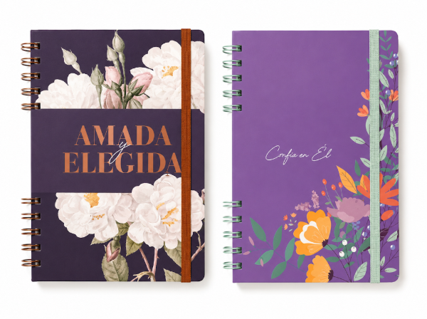 Producto - Cuaderno Tapa dura con elastico, RAYADO PROMO X 2 UNIDADES 20x14 cm 80 hojas