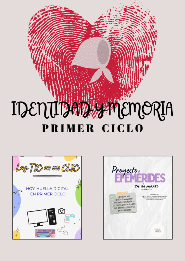 Producto - COMBO IDENTIDAD Y MEMORIA - PRIMER CICLO