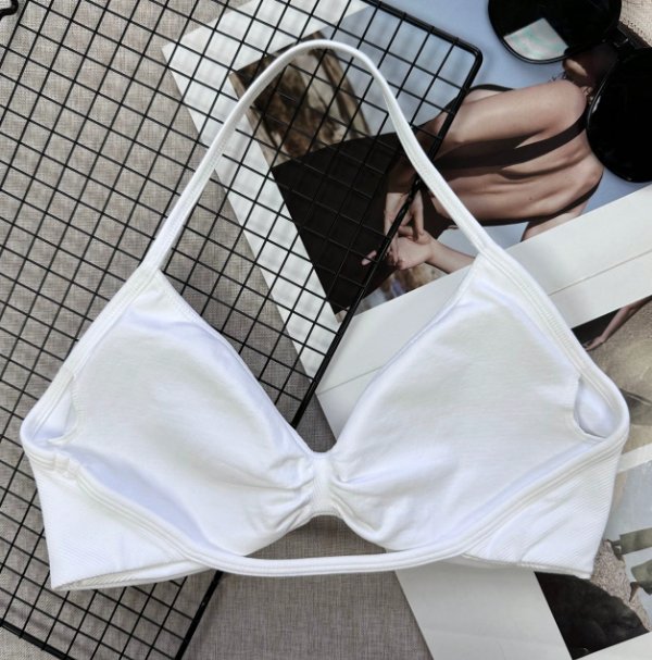 Producto - Top Deportivo con Fruncido Frontal Blanco T.S-M - 1
