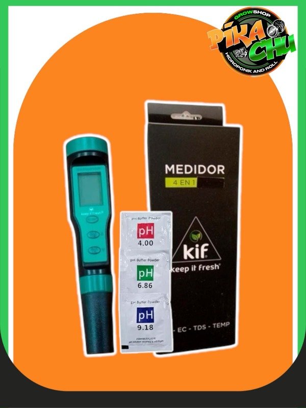 Producto - Medidor 4 en 1 PH, EC, TDS, TEMP Keep It Fresh