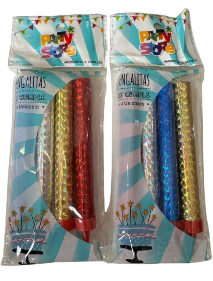 Producto - Bengala holográfica x4