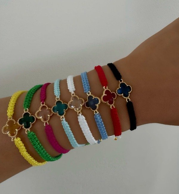 Producto - Pulseras de Hilo Trebol Pack x12 en Blister BL