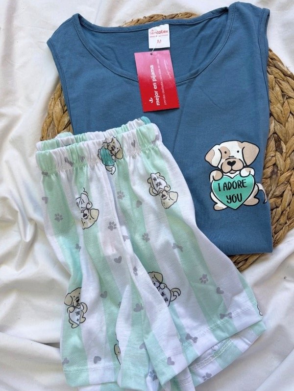 Producto - Pijama perritos azul