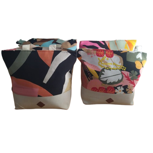 Producto - Bolso Playero Gabardina Cierre ADM10