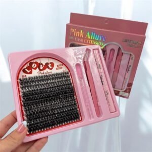 Producto - C-2854 PESTAÑAS POR GRUPO + PEGAMENTO Y SELLADOR + PINZA + CEPILLO X1U.
