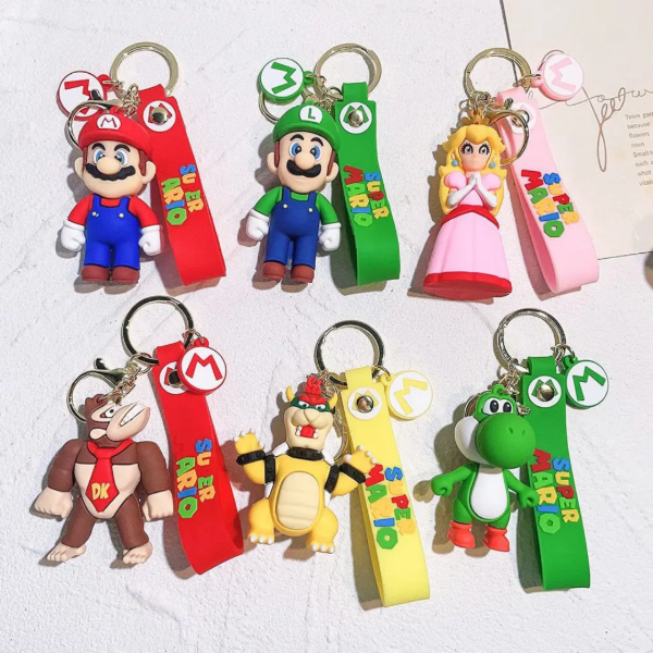 Producto - Llavero 3D Super Mario Personajes - Mario, Yoshi, Luigi y más