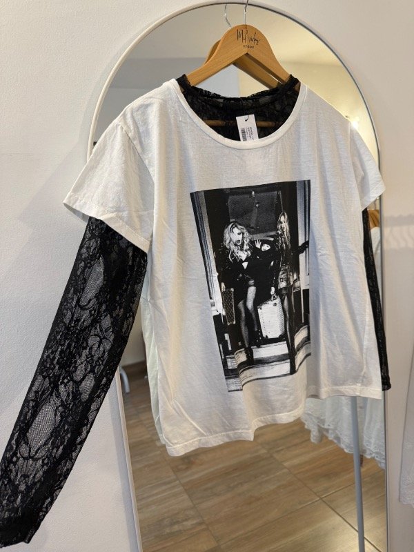 Producto - Remera estampada Glam natural - 0