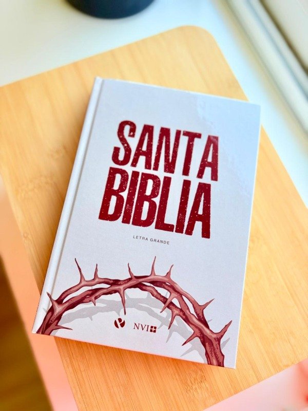 Producto - BIBLIA TAPA DURA LETRA GRANDE CORONA ESPINA - NVI