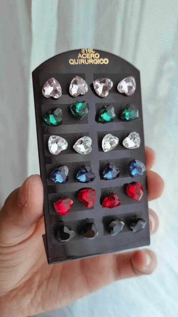 Producto - Corazones colores pasantes