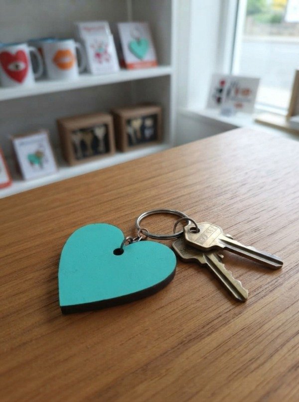 Producto - Llavero Corazón / Verde Aqua - 0