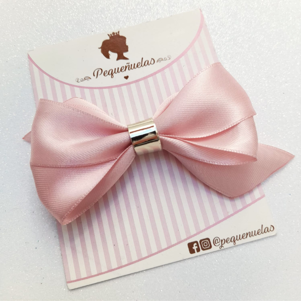 Moño Cloe rosa envejecido