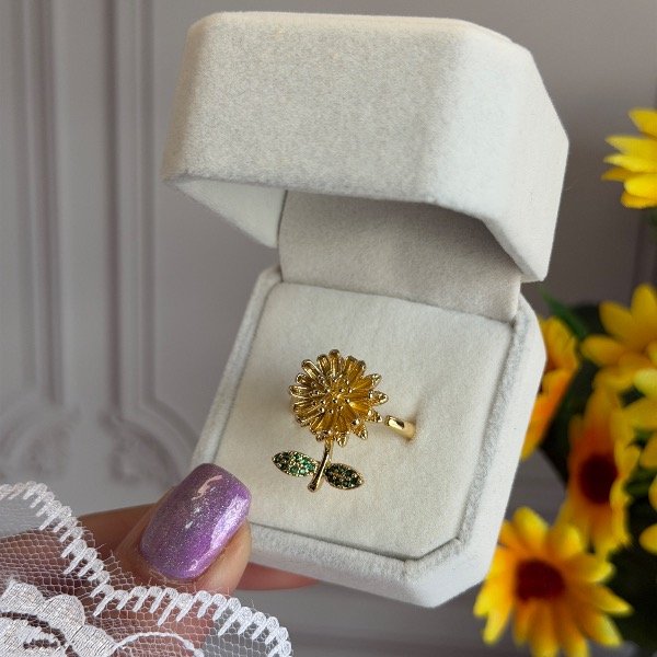 Producto - Anillo: Girasol Giratorio Classic - 0