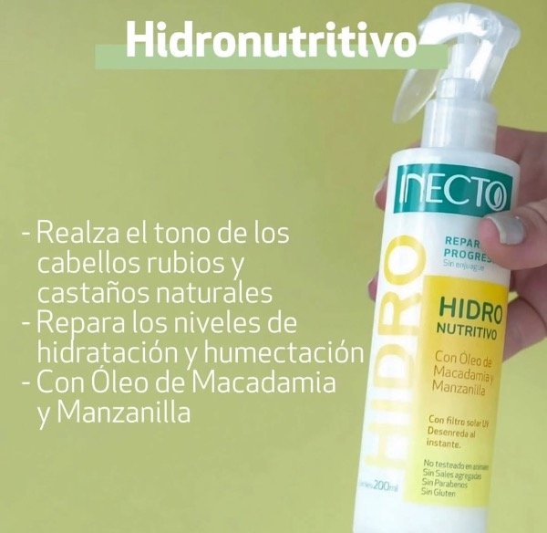 Producto - Inecto Hidro Nutritivo spray de reparación intensiva sin enjuague