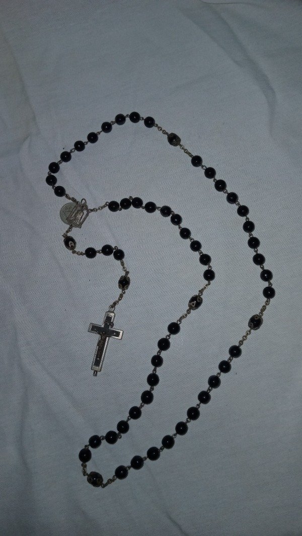 Producto - Vintage Catacumbarum soil reliquary cristals and matal Rosary. - 1