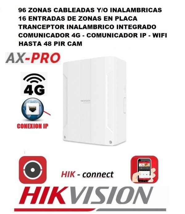 Producto - Panel De Alarma Wifi De 96 Zona / Ds-pwa96-m2h-wb/ HIKVISION