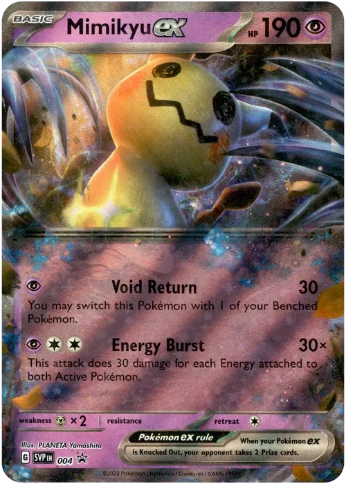 Producto - Mimikyu ex - SVP004 - Scarlet and Violet Black Star Promos