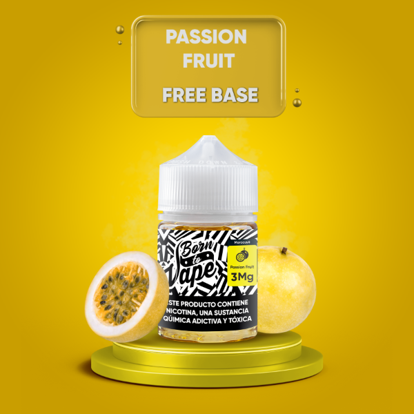 Producto - (FREEBASE) BORN TO VAPE 60ML 3MG - PASSION FRUIT