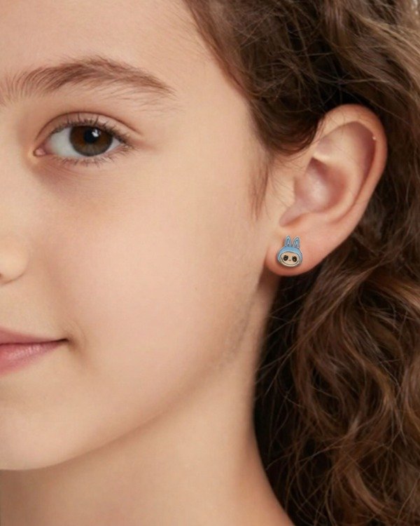 Producto - Aro Pasante de Plata Labubu - 1