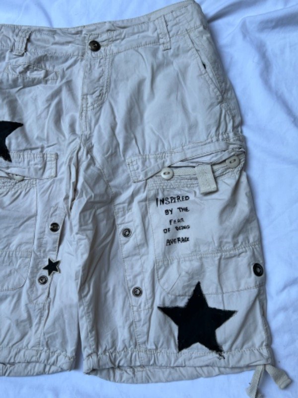 Bermuda cargo y2k blanca talla 44 — imagen 3