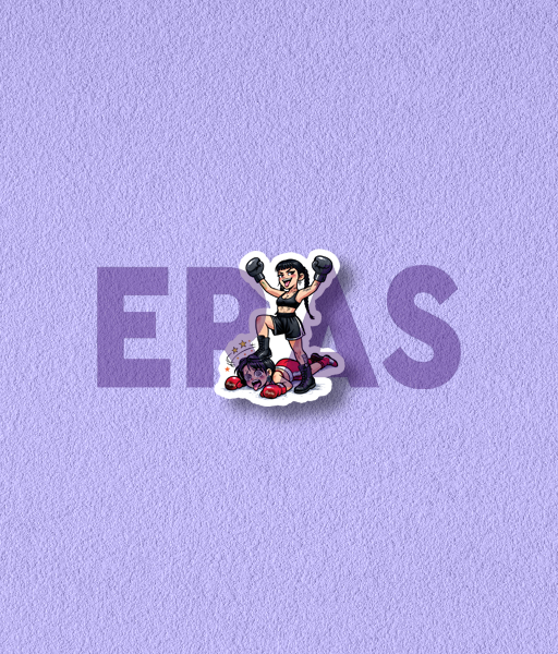 Producto - STICKERS UV - CAZZU - BOXEANDO A LA OTRA