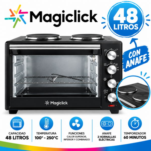 Producto - HORNO ELECTRICO MAGICLCIK 48 LITROS CON ANAFE