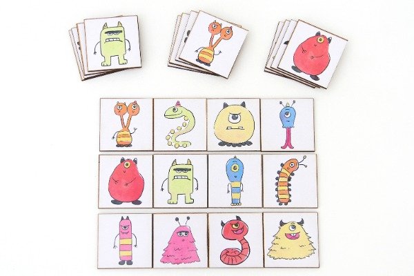 Producto - MEMOTEST MONSTRUITOS 24 PIEZAS