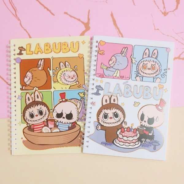 Producto - Cuaderno A5 Anillado Labubu Gold