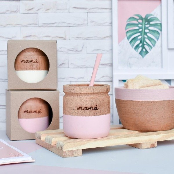 Producto - MATE ONDA DE MADERA MAMÁ