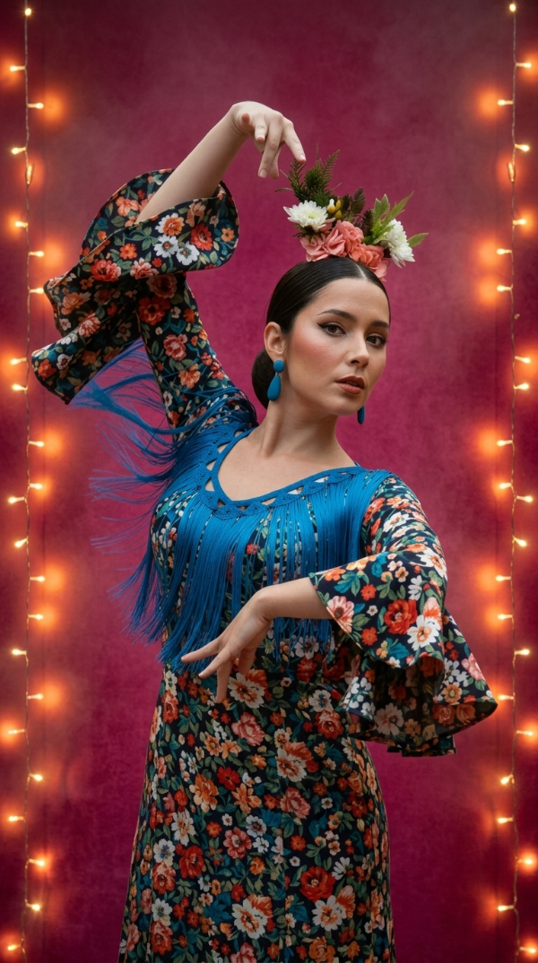 Producto - Flecos Circulares para Escote Azul PRE VENTA