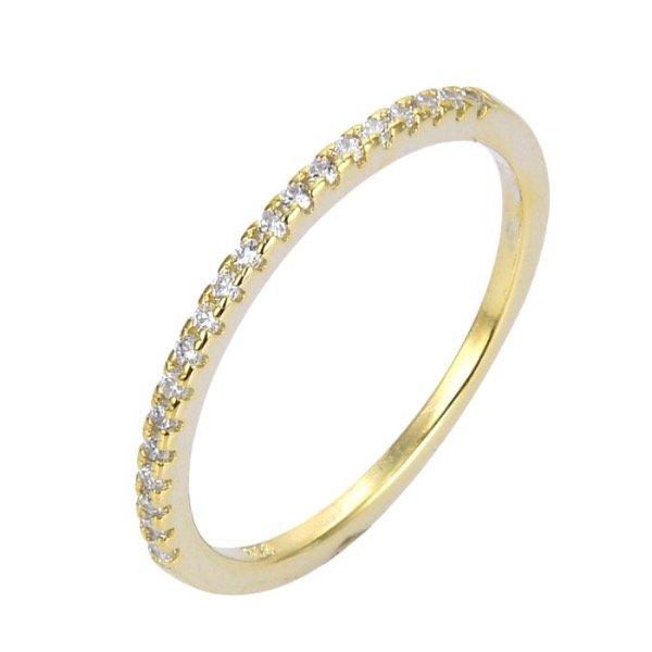 Producto - Anillo Dorado Micropave (plata dorada) t13
