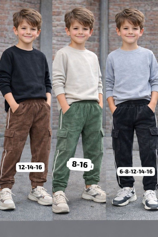 Producto - LINEA CHIKIS Pantalón jogger cargo de plush